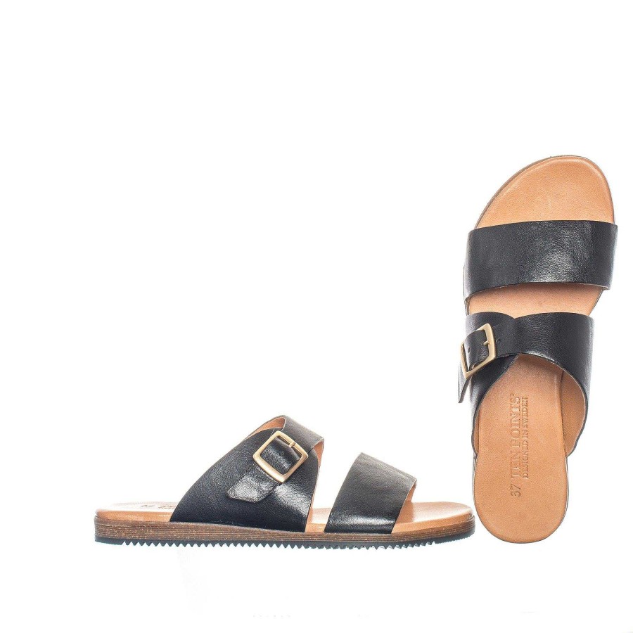 Dam Ten Points Sandaler|Slip-in sandaler|Hållbara sandaler | Tindra Slip-In — Svart