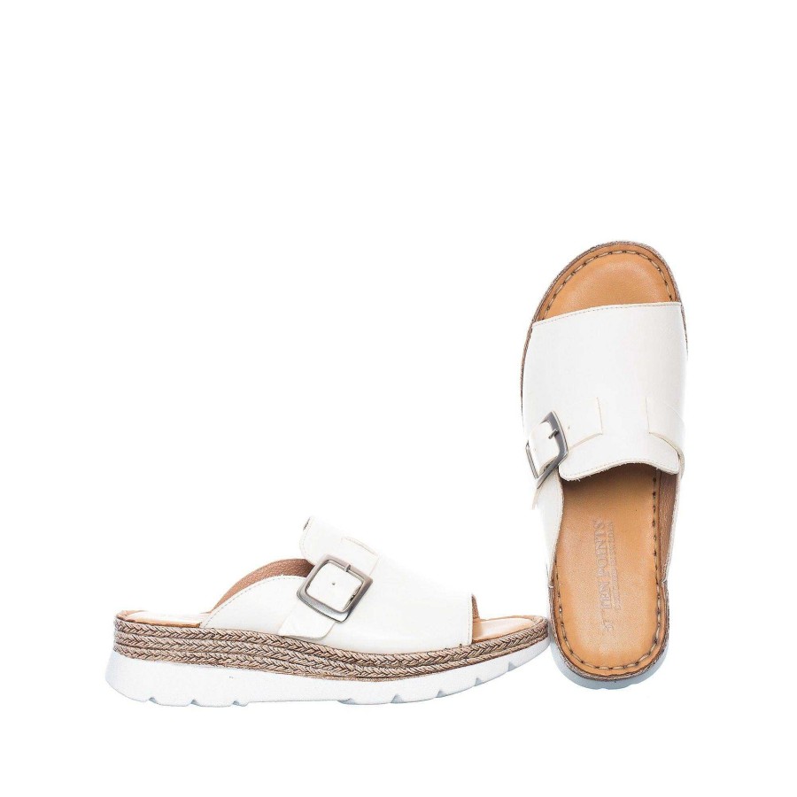 Dam Ten Points Sandaler|Slip-in sandaler|Hållbara sandaler | Maya Slip-In — Vanilj