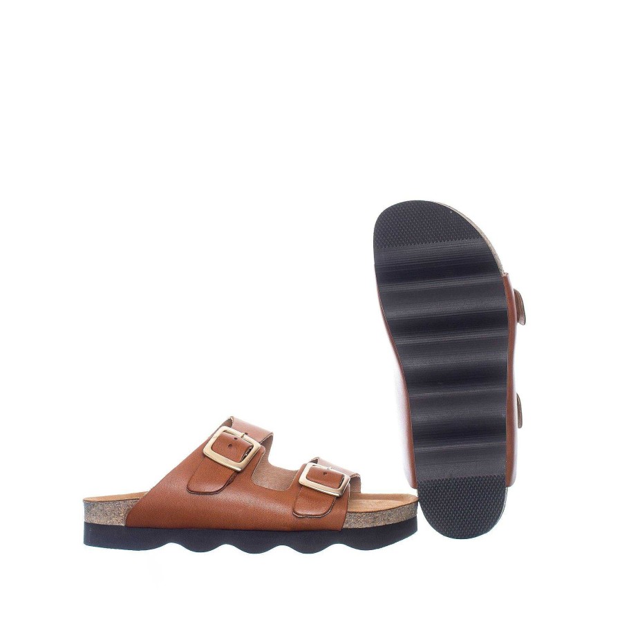 Dam Ten Points Sandaler|Slip-in sandaler|Hållbara sandaler | Vivienne Slip-In — Konjak