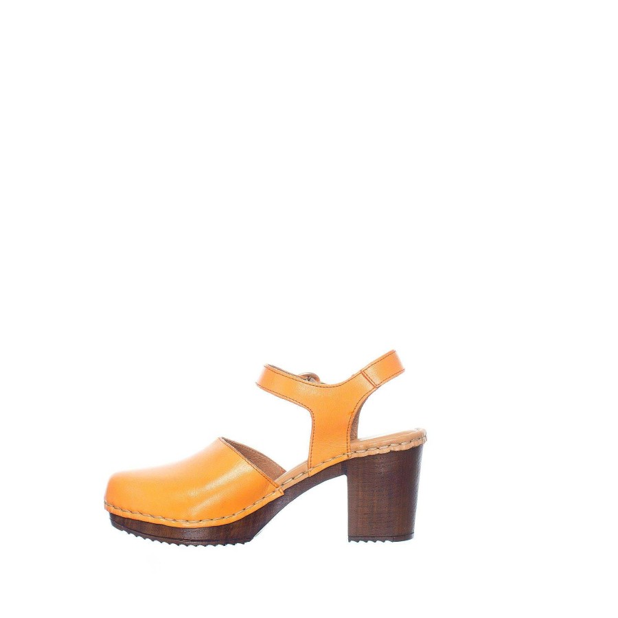 Dam Ten Points Sandaler|Clogs|Hållbara sandaler | Amelia Clogs — Orange