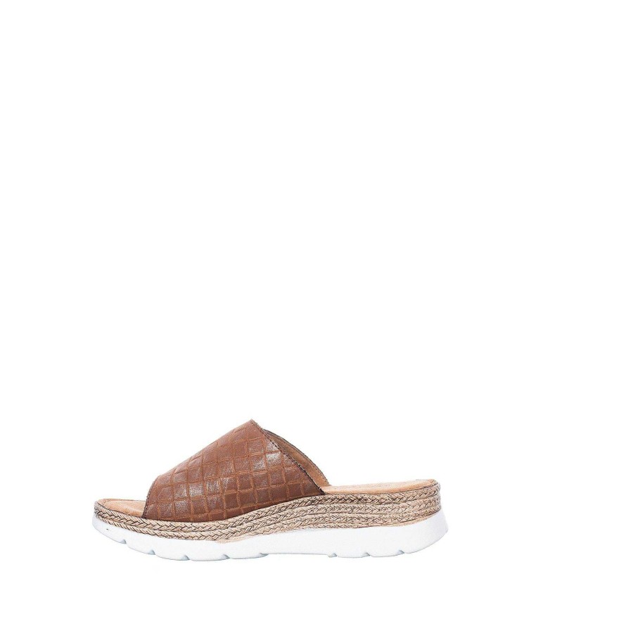 Dam Ten Points Sandaler|Slip-in sandaler|Hållbara sandaler | Maya Slip-In — Konjak