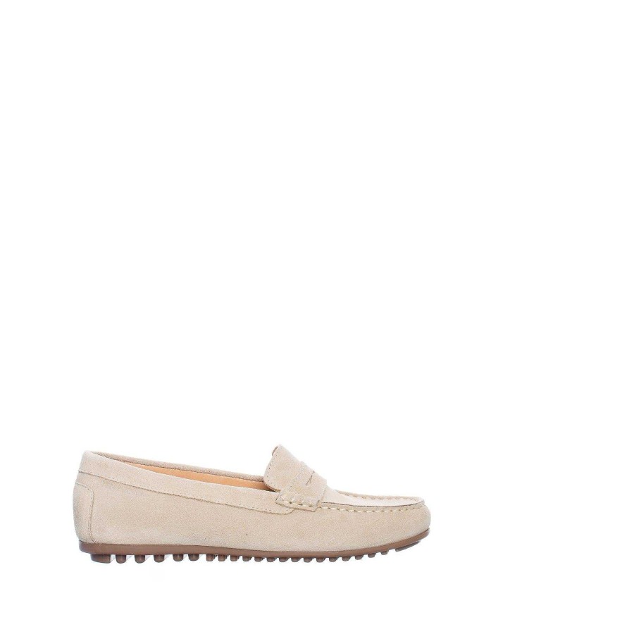 Dam Ten Points Lågskor|Hållbara skor | Indy Loafers — Sand