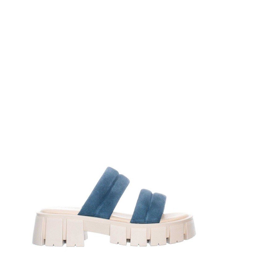 Dam Ten Points Sandaler|Slip-in sandaler|Hållbara sandaler | Serena Slip-In — Jeans Bla